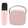 Miniatyrbild 2 av 8: Mini karaokemaskin med trådlös mikrofon Bärbar Bluetooth-högtalare för barn Vuxna Rosa