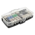 Miniatyrbillede 3 af 8: Fused Power Distribution Block 4-vejs Fordeling Passer til Biler Campingvogne Lastbiler Trailer UTV-både