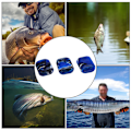 Miniatyrbillede 7 af 8: 5 stk. Fiskespole Greb Anti-Skrid Sikker Ergonomisk Dæksel Knapper Multifarvet Valgfri (Blå Sort)