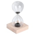 Miniatyrbillede 2 af 8: Skrivebords magnetisk glas sandtimer med base til hjemindretning pynt gave