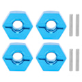 Miniatyrbillede 1 af 8: 5MM Hjul Hex Montering Hubs Møde med Pins Passer til WLtoys 1/14 144001 RC Bil Blå 1266B