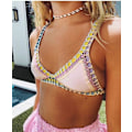 Miniatyrbilde 2 av 5: Boho-inspirert strikket neopren bikinisett - Svart, Størrelse L