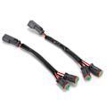 Miniatyrbilde 1 av 8: 2 stk LED arbeidslys stikkontakt ledningsnett 2-leder 2-pin hann til hunn universal for bil