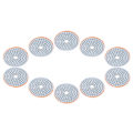 Miniatyrbillede 7 af 8: 10 stk 3 tommer slibeskiver Pad polering polerdiamant til marmorbetonsten 300 mesh