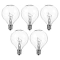 Miniatyrbillede 1 af 2: Klara Globe E12 25W Dæmpbare Pærer 5 stk til Duftvoks Diffusorlampe transparent color 7.00X5.00X5.00CM