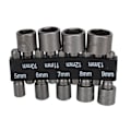 Miniatyrbillede 6 af 8: 9 stk Socket Bits 1/4in Hex Skaft Krom Vanadium Stål Skruetrækker Sokkel med Opbevaringsholder