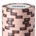 Miniatyrbillede 5 af 8: 20 stk Pokerchipset Tydeligt trykte store tal Professionelle spilchips til brætspil 2000
