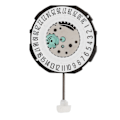 Miniatyrbild 1 av 8: SL28 Watch Movement Quartz Delicate Stability Watch Reparation Movement för urmakare Datum vid 6