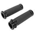 Miniatyrbilde 4 av 8: 1 par 25 mm motorsykkelstyre svart Komfortabelt grep Anodisert universal rustfritt for motorsykkelsykler