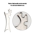 Miniatyrbilde 8 av 8: Metall Multifunksjonsnøkkel Passer for TRAXXAS-REVO E/S / Summit 1/10 RC Bil Dempere Verktøy Sølv