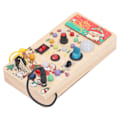 Miniatyrbilde 7 av 8: Busy Toddler Board med 8 LED-lys-brytere Tre Jul Style Lysbryter Opptatt Controller Board Sensorisk leke for under 1 år gammel