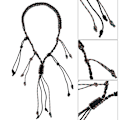 Miniatyrbild 4 av 8: Bärbar Nylon Duck Goose Call Lanyard Braid Paracord för utomhusjakt (svart+CP kamouflage)