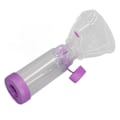 Miniatyrbillede 6 af 8: Inhalator Spacer 175ml Kapacitet Med Silikonbeskyttelse Klar Kammer Forseglings Aerosol Spacer til Medicin Absorption