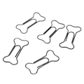 Miniatyrbillede 3 af 8: 45 stk. Hundebensformede Papirclips Sorte Letvægts Notesbog Dokument Organisering Wire Bogmærke Clips