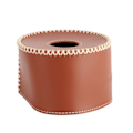 Miniatyrbilde 2 av 8: Beskyttende deksel for gassbeholder, bærbar PU-lærdeksel for gassbeholder for utendørs campingtilbehør, mørkebrun