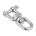 Miniatyrbilde 5 av 8: Heavy Duty 304 rustfritt stål dreibar ring Snap Rolling Shackle Device (10 mm)