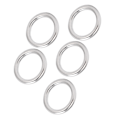 Miniatyrbillede 6 af 8: 5 stk svejset O-ring rustfrit stål marinekvalitet rund ring til sejlads dykning bagage 4x20 mm