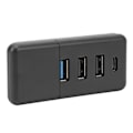 Miniatyrbild 7 av 8: Bil USB Hub Snabbladdning Dataöverföring 4 i 1 USB Hub Handskbox Dockningsstation Byte för Tesla Model Y 3