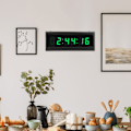 Miniatyrbillede 3 af 8: Moderne LED digital vægur med evighedskalender til hjemmet indretning i soveværelset 100-240V