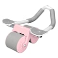 Miniatyrbillede 6 af 8: Automatisk rebound mavehjul med albue støtte Styrketræning Intelligent Display Core Workout Roller Rosa