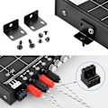 Miniatyrbilde 5 av 8: Bilstereo Modifisert Grafisk Equalizer EQ 7s Bilstereotuner med 3,5 mm Aux in & ratt