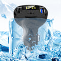 Miniatyrbilde 4 av 8: 5V/2,4A QC3.0 Dobbel USB Hurtig Ladestasjon Billader Sigaretttenner Adapter Universal