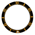 Miniatyrbild 1 av 8: Watch Bezel Insert 40 mm Keramisk Watch Bezel Ring Reparationstillbehör för urmakare Black Base Gold Digit