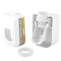 Miniatyrbilde 1 av 8: Veggmontert tannkremsdispenser Automatisk squeezer tannkremsholder Hjemmebad (Hvit)