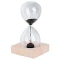 Miniatyrbillede 1 af 8: Skrivebords magnetisk glas sandtimer med base til hjemindretning pynt gave