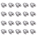 Pikkukuva 6 / 8: 20 kpl Ruostumattomasta teräksestä valmistettuja vaijeriklemmareita, laitteisto, riggikabelin kiinnitys, lukitus, kiinnitys, M3 (3 mm)