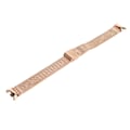 Miniatyrbild 3 av 8: Justerbart klockarmband som andas vikbart spänne Quick Release i rostfritt stål klockband för Mi Band 8 Rose Gold