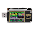 Miniatyrbild 1 av 8: USB Voltmeter Amperemeter Färgskärm Digital USB Tester PD Trigger Voltmetrar för industriUtan Bluetooth