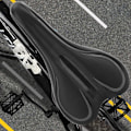 Miniatyrbillede 7 af 8: Svampe, skridsikker cykelsæde, sadeludskiftningstilbehør til Mountain Road-cykel (sort 112 cykelsæde)