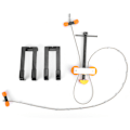 Miniatyrbild 3 av 8: Metall Portable Outdoor Compound Bow Press Quad Bracket Set Jakt Archery Arrow Shooting Tool
