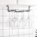 Miniatyrbilde 6 av 8: Jernhengende 6 flasker Vinkoppstativ Glasholder Display Hylle Organizer