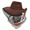Miniatyrbild 7 av 8: Biodlare Cowboyhatt Åtdragningsdesign Andas Mesh Biodlingsslöja Hatt för biodlare Fiskare Jägare Campers