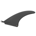 Miniatyrbillede 6 af 8: 9 tommer PVC Surfbræt Halefinne Split Surfing Watershed Fin Tilbehør Sort