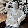 Miniatyrbillede 2 af 5: Vintervarm Frø Fleece Hoodie - XXXL Sort