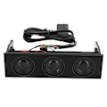 Miniatyrbilde 6 av 8: PC Frontpanel Høytalere Stereo Surround Datamaskin Kasse Innbygd Mikrofon Høytaler 5.25in STW9005