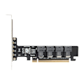 Miniatyrbillede 2 af 8: PCIE til U.2 adapterkort PCIE X16 til 4 porte U.2 NVME SFF8643 SFF8639 PCIE Split udvidelseskort med LED-indikator