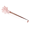 Miniatyrbild 4 av 8: Minitång av silikon Serveringstång Mattång Små barntång för servering Matlagning Förrätter Iskub Frukt Socker Rosa Palmform