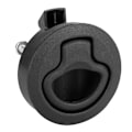 Miniatyrbillede 3 af 8: Sort Rund Flush Slam Spærre Dæksluge Træk Praktisk Båd Marin Hardware Tilbehør