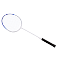 Miniatyrbillede 3 af 8: 2 stk. Badmintonketsjer Legering Ultralet sportsudstyr til træning konkurrence Blå