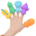 Miniatyrbild 3 av 8: 5 st Animal Finger Puppet Leksak Vinyl Olika färger Dinosaur Finger Puppet Kit för barn