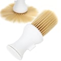 Miniatyrbilde 4 av 8: Mykt hår Hals Duster Frisørpulver Oppbevaring Styling Støv Rengjøringsbørste Hvit