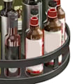 Miniatyrbild 7 av 8: Roterande köksförvaringsbricka 360 grader Roterbar kryddaskorg Kolstål Kryddställ för hushåll