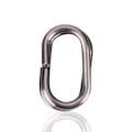 Miniatyrbilde 1 av 8: 100 stk rustfritt stål ovale splittringer Svingbar Snap fiskeutstyr kobling (6x10mm)