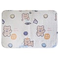 Miniatyrbild 1 av 8: Urinmadrass 2-sidigt skyddsskyddsskydd Läcksäkert Halkfri Tvättbar vattentät renad bomull Happy Bear M