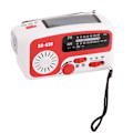 Miniatyrbilde 3 av 8: RD639 Solcelle Radio Nød Lader for Mobiltelefon Håndsveiv AM FM Radio med LED Lommelykt