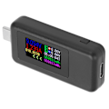 Miniatyrbild 8 av 8: USB C Power Tester Spänning Ström 2 i 1 Meter Voltmeter Amperemeter Färgskärm DC4‑30V